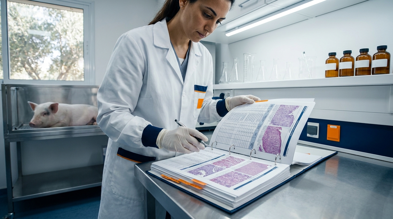 Göttingen minipig in a research setting used in regulatory toxicology packages