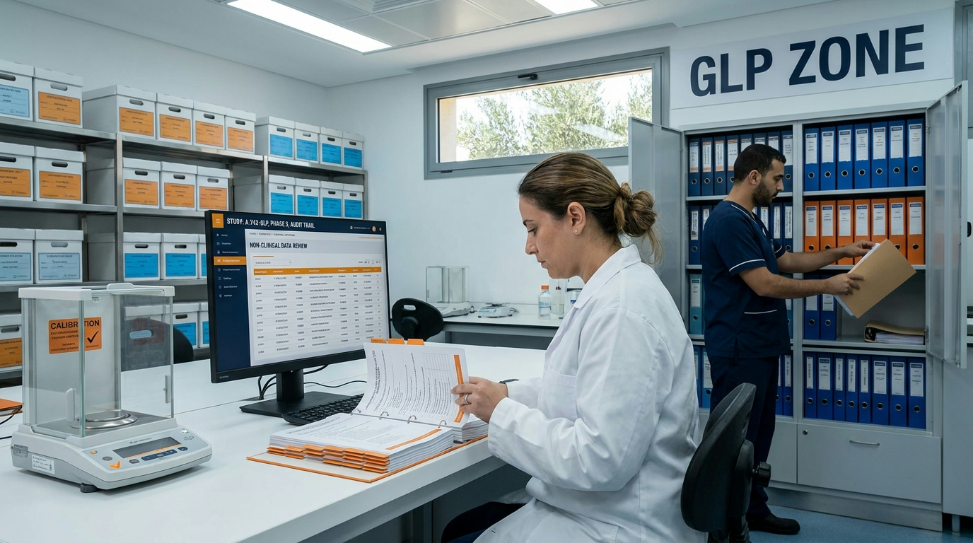 GLP documentation framework for large animal orthopedic device testing